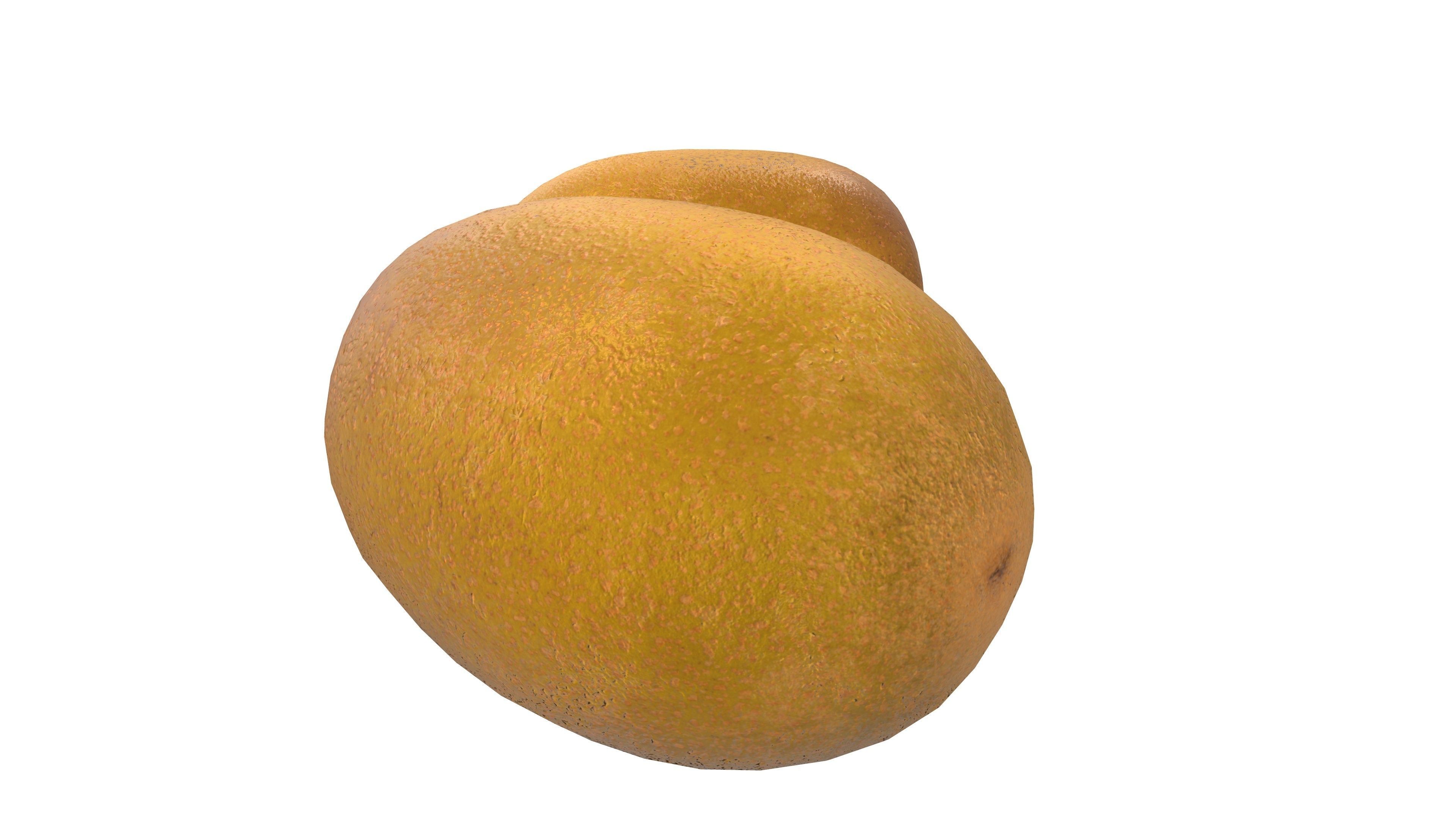 Kiwi Fruit AR VR Low-poly Low-poly 3D model_5