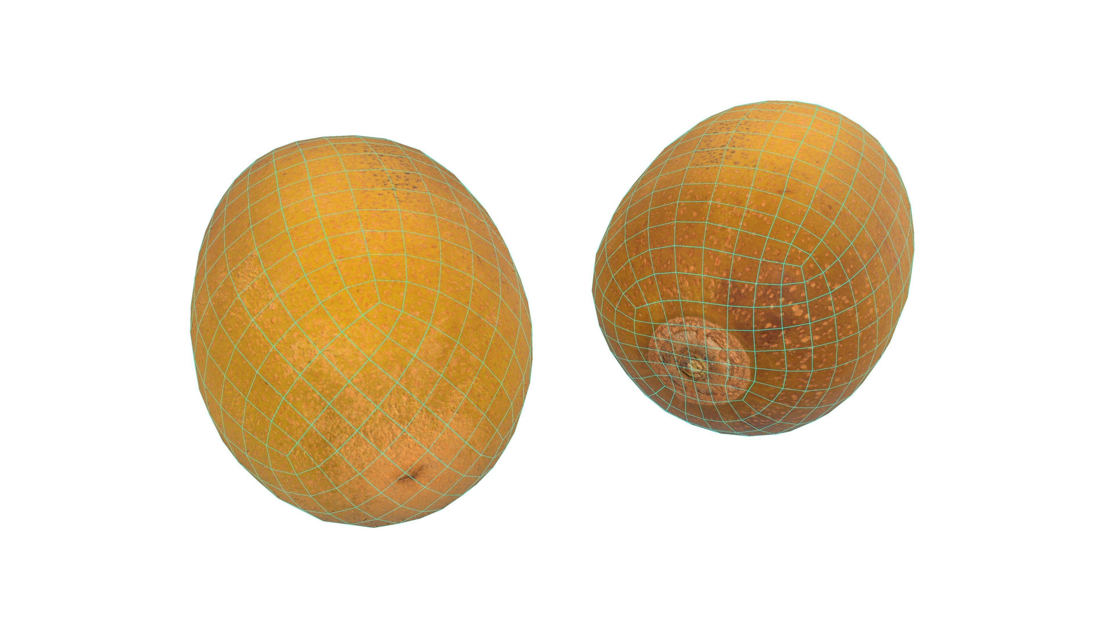 Kiwi Fruit AR VR Low-poly Low-poly 3D model_14