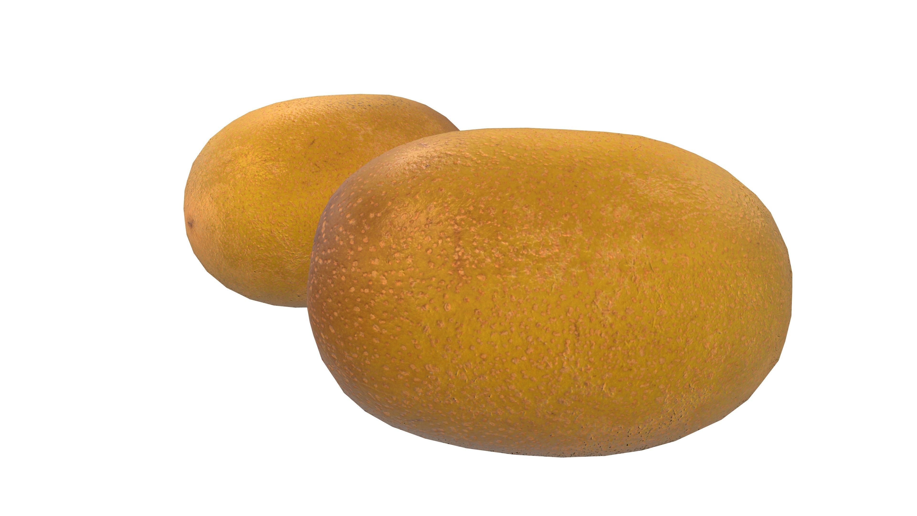 Kiwi Fruit AR VR Low-poly Low-poly 3D model_4