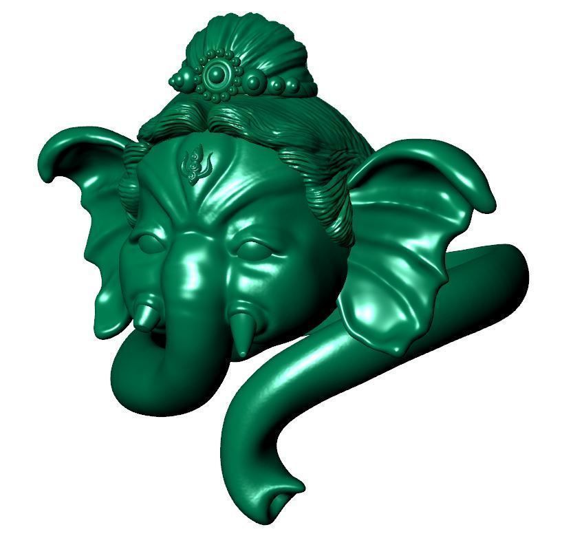 Ganesh Ring 3D print model_5