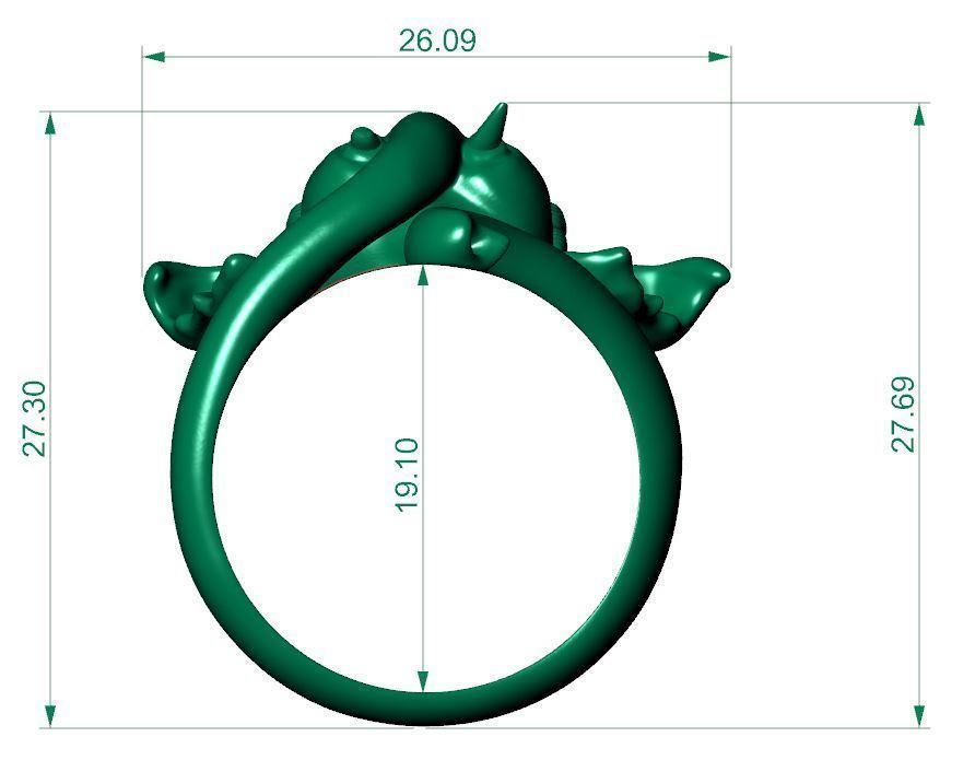 Ganesh Ring 3D print model_6