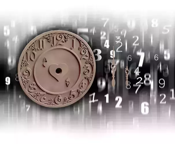 Alice clock with numbers