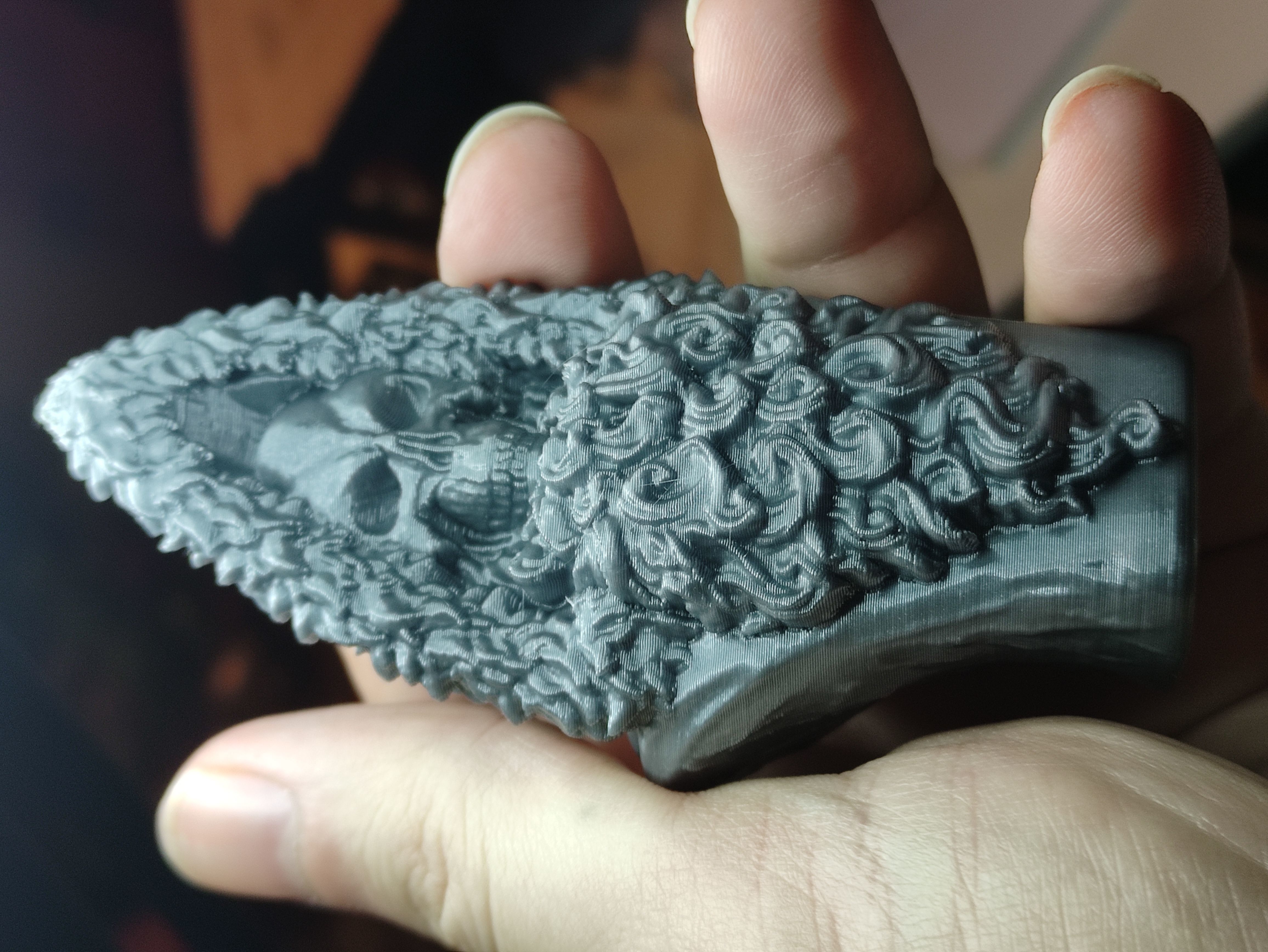 Death as Santa bust 3D print model_10