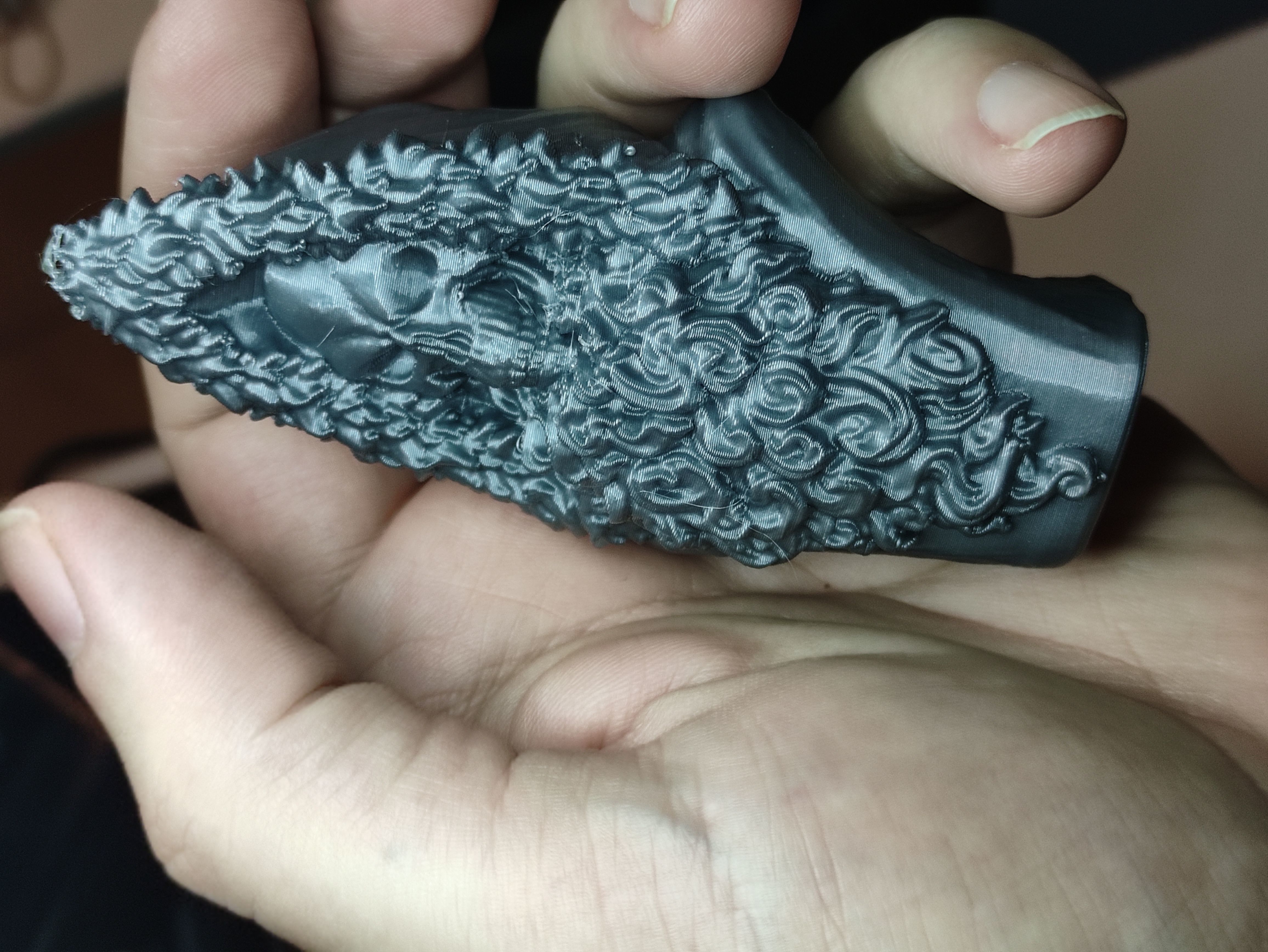 Death as Santa bust 3D print model_8