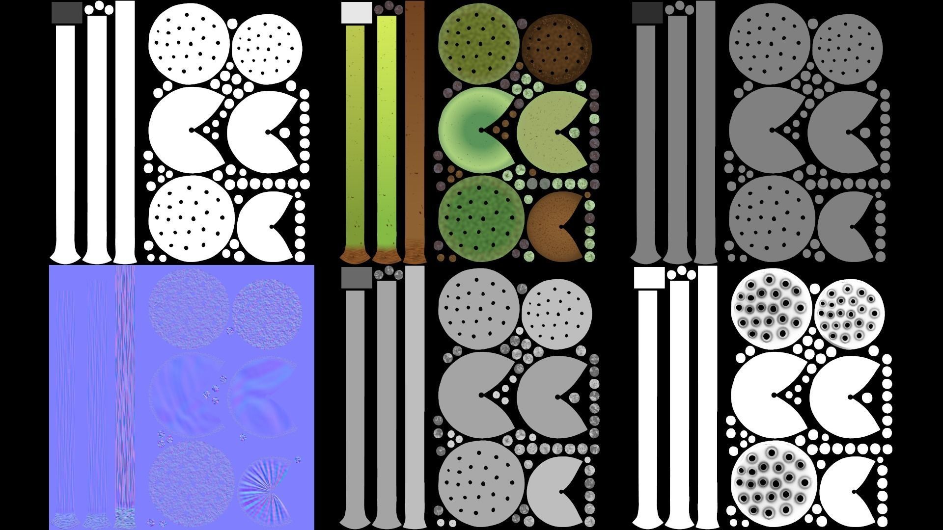 Lotus seed pods 3D model_12