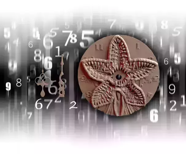 Monster flower clock - numbers