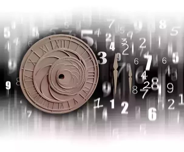 Cycle clock with numbers - clock