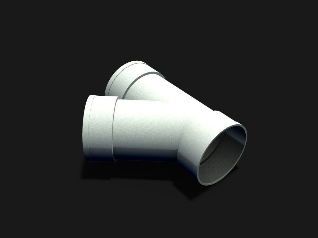 Y Pvc Pipe 3D print model_3