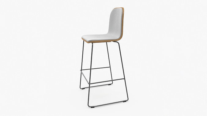 Jane Bar Chair 3D model 2