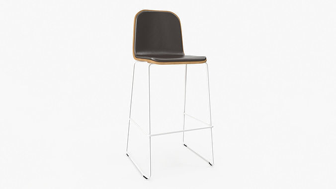 Jane Bar Chair 3D model 3