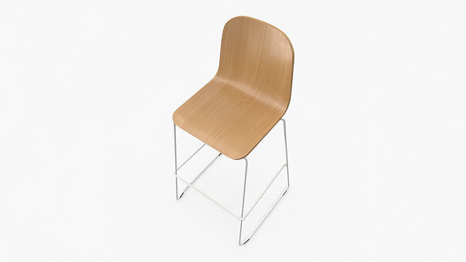 Jane Bar Chair 3D model 6