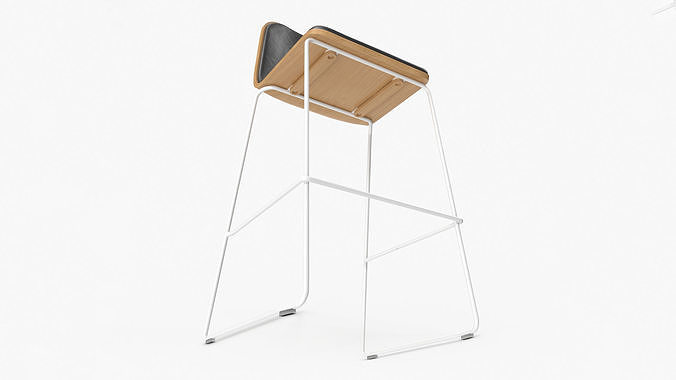 Jane Bar Chair 3D model 7