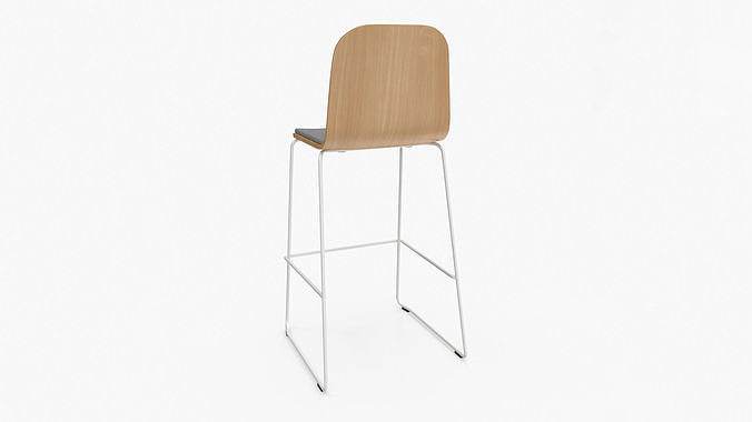 Jane Bar Chair 3D model 5