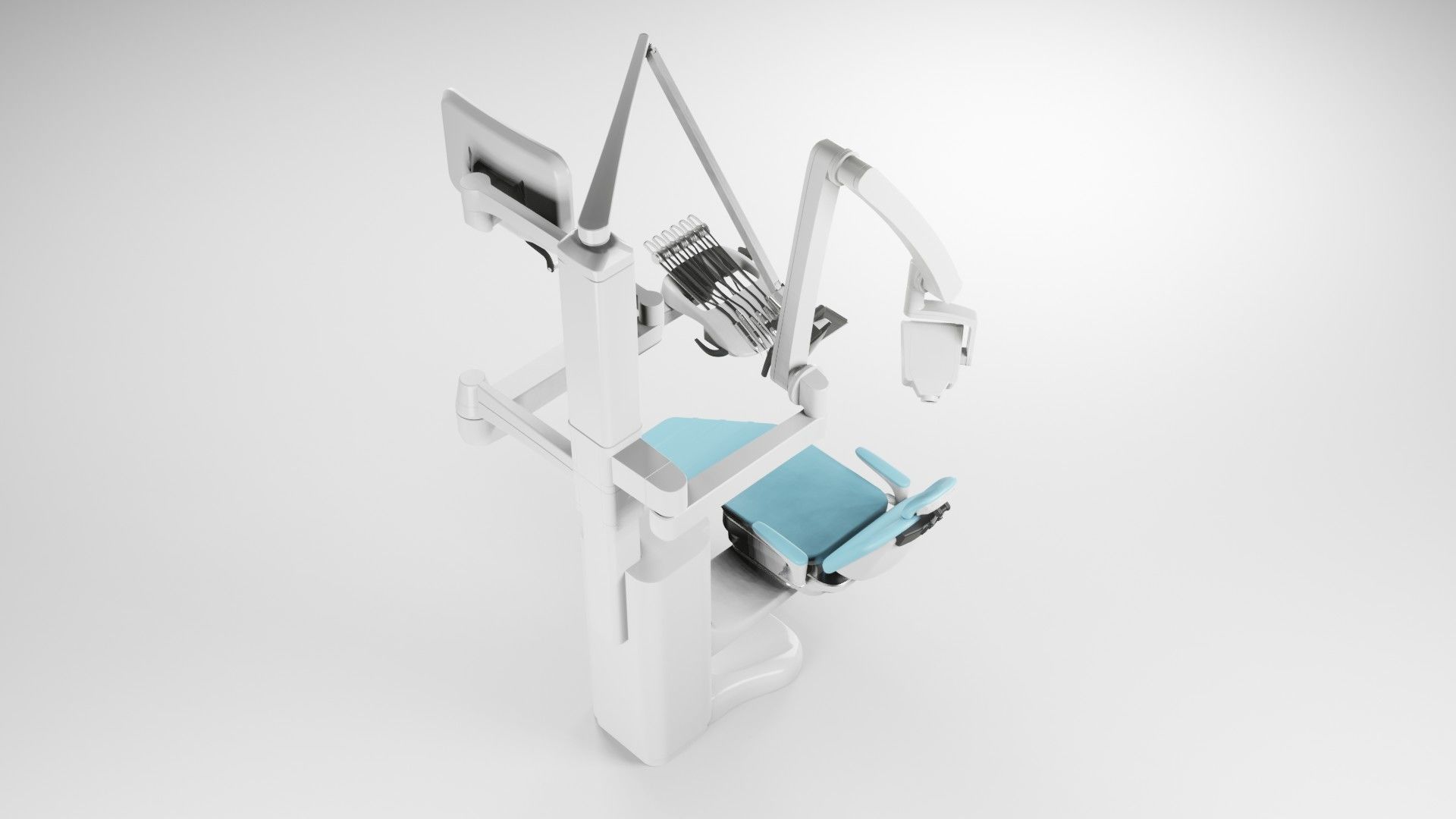 Dentist Chair Low-poly 3D model_14
