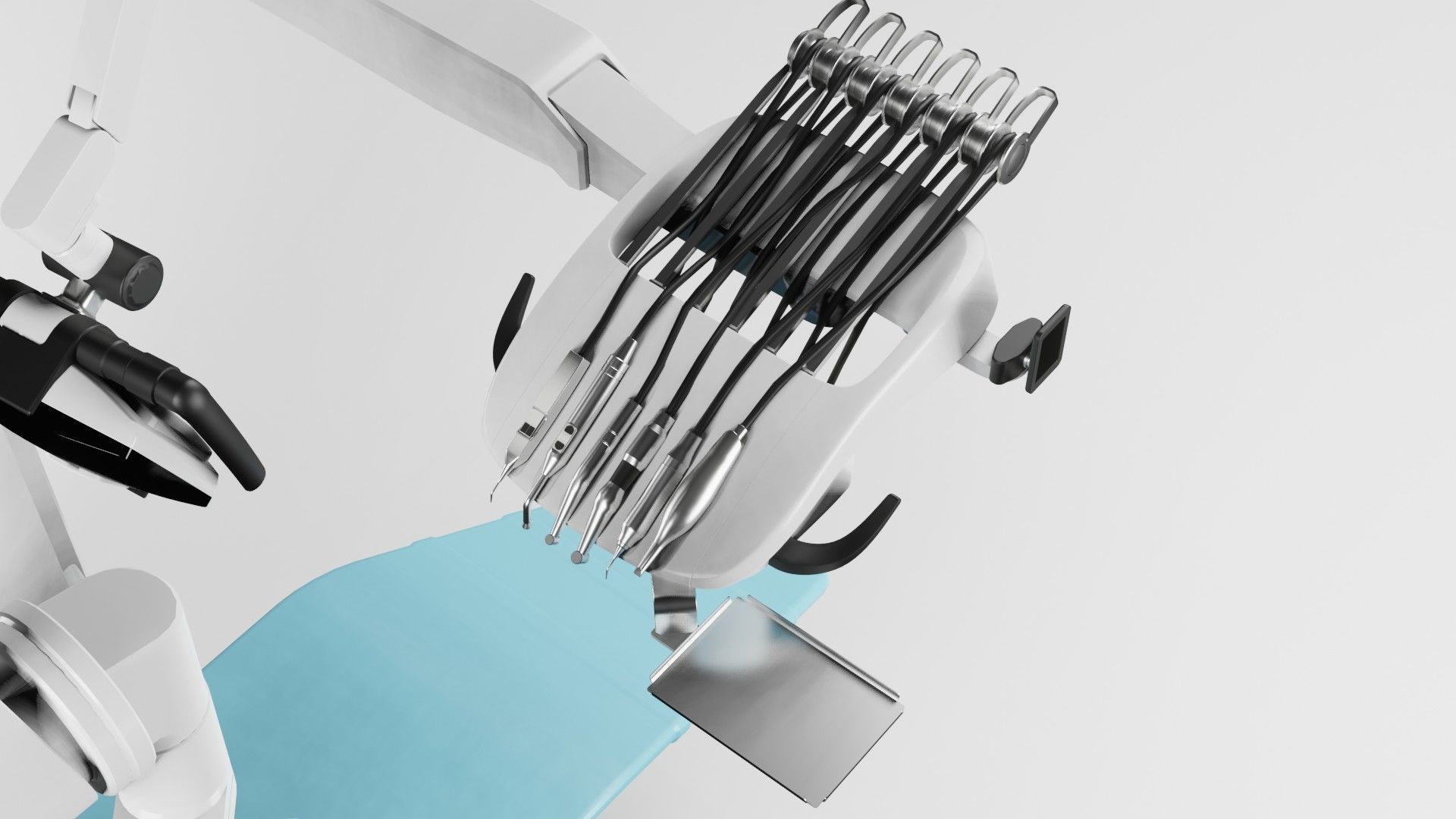 Dentist Chair Low-poly 3D model_15