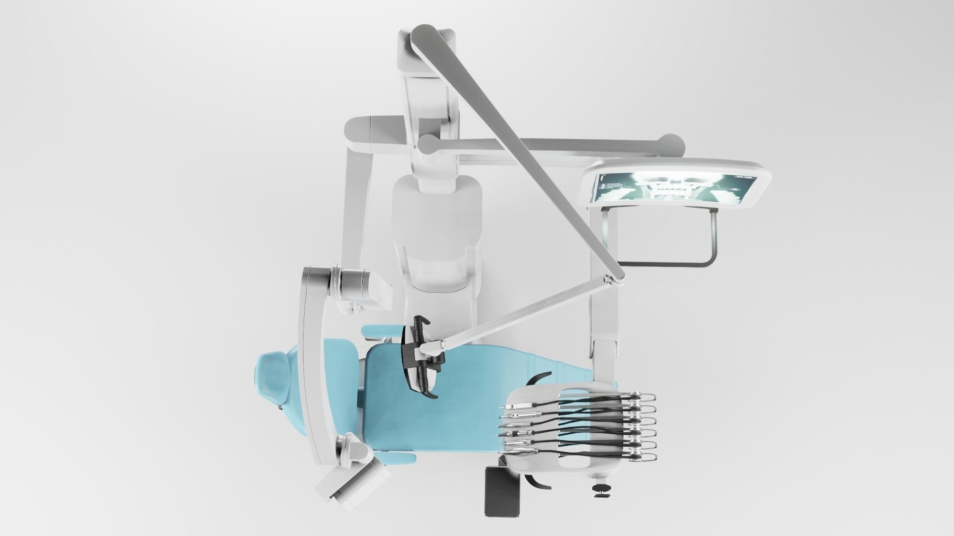 Dentist Chair Low-poly 3D model_5