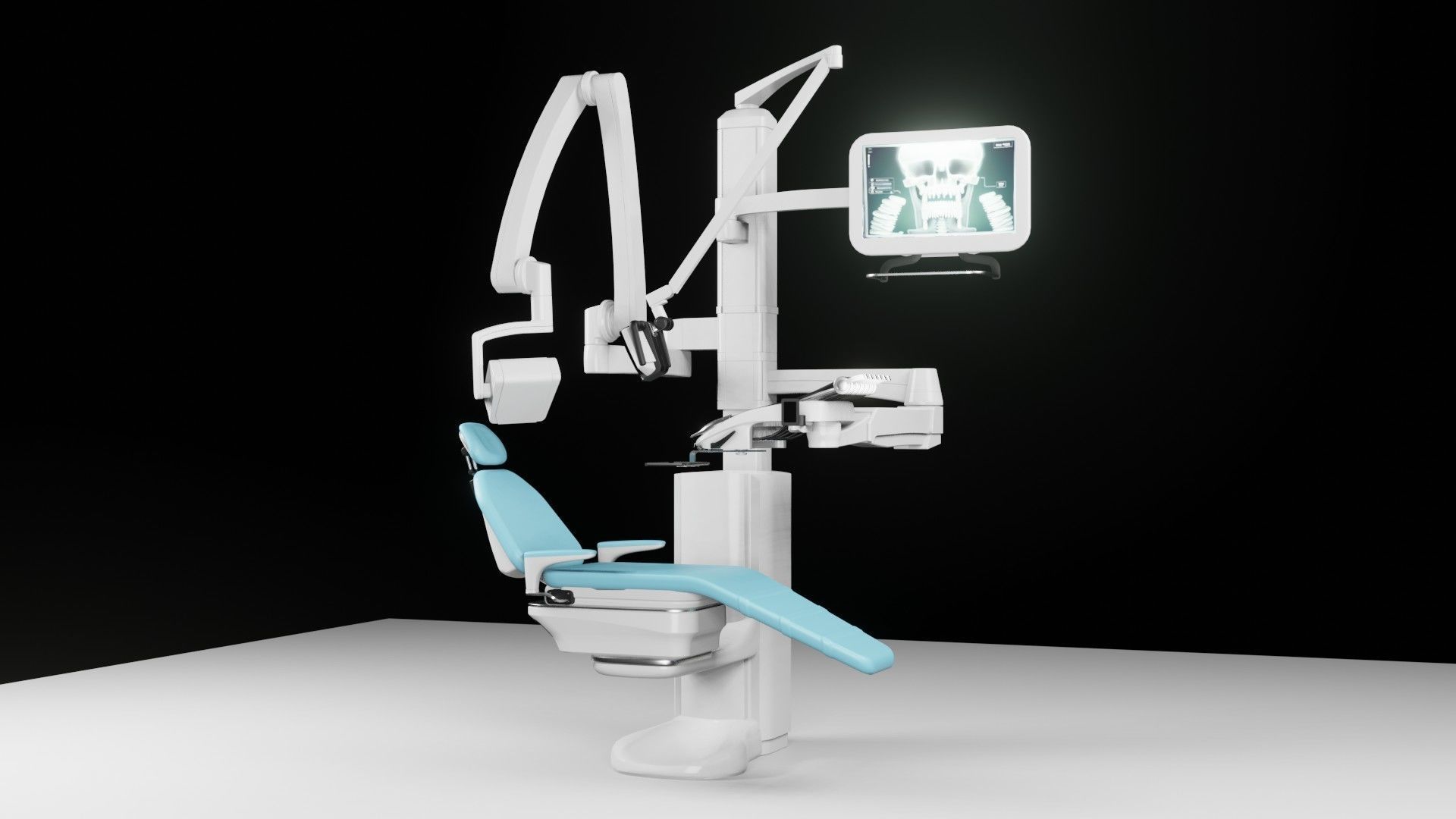 Dentist Chair Low-poly 3D model_2
