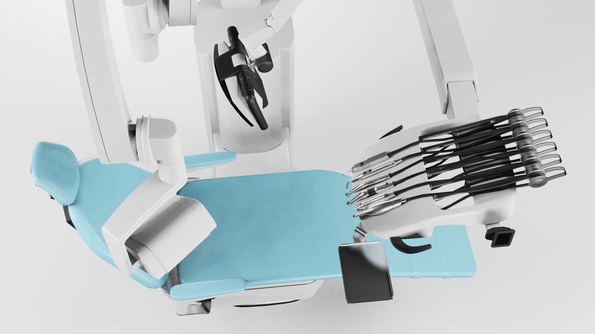 Dentist Chair Low-poly 3D model_4