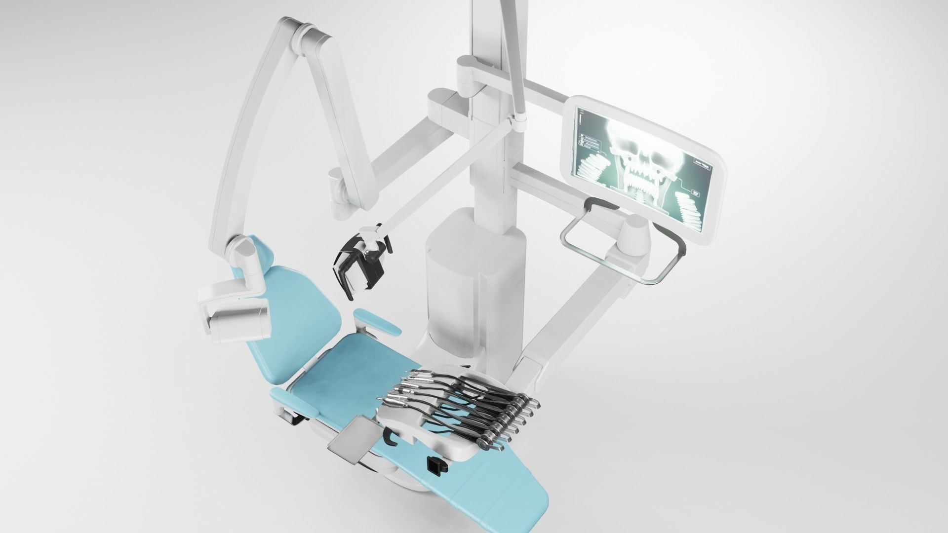 Dentist Chair Low-poly 3D model_8