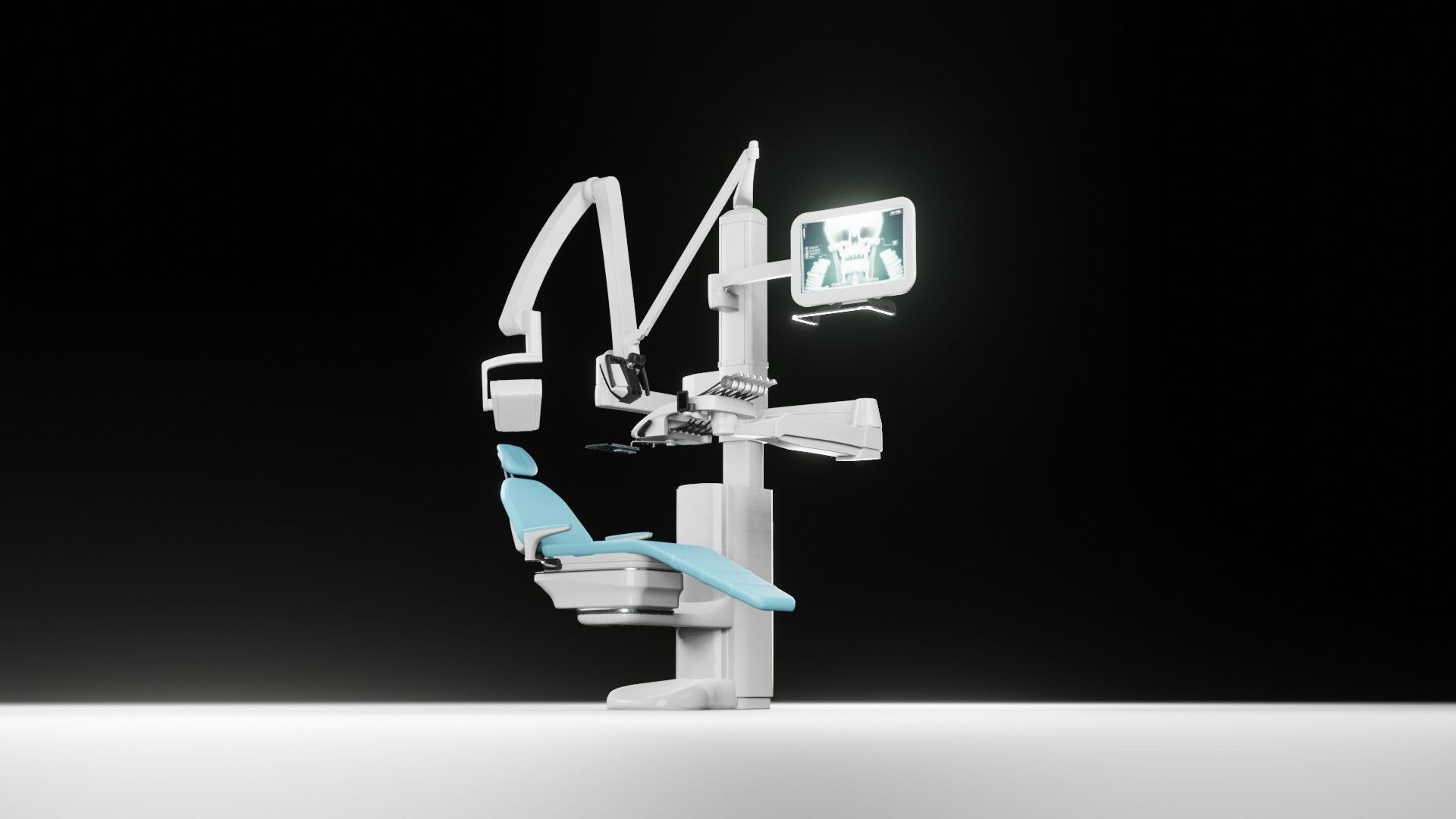 Dentist Chair Low-poly 3D model_7