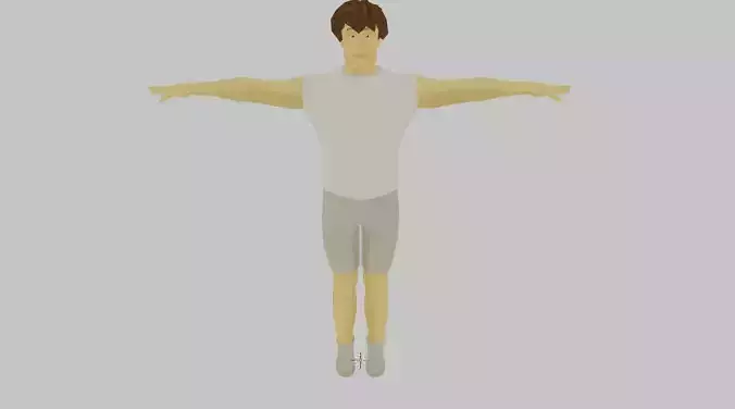 3D Low Poly Characters man