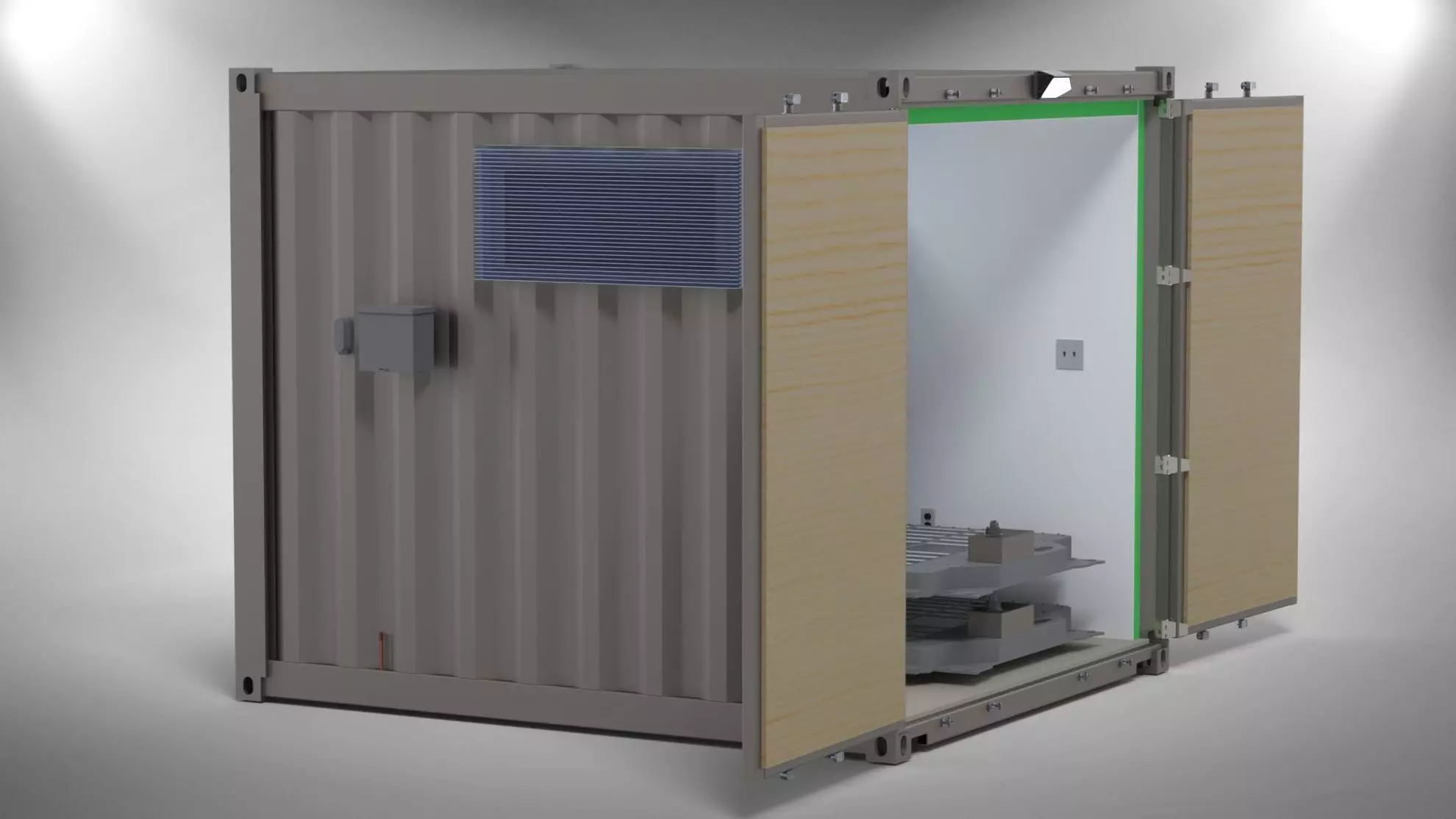 Shipping Container 10 Foot  Free 3D model_0