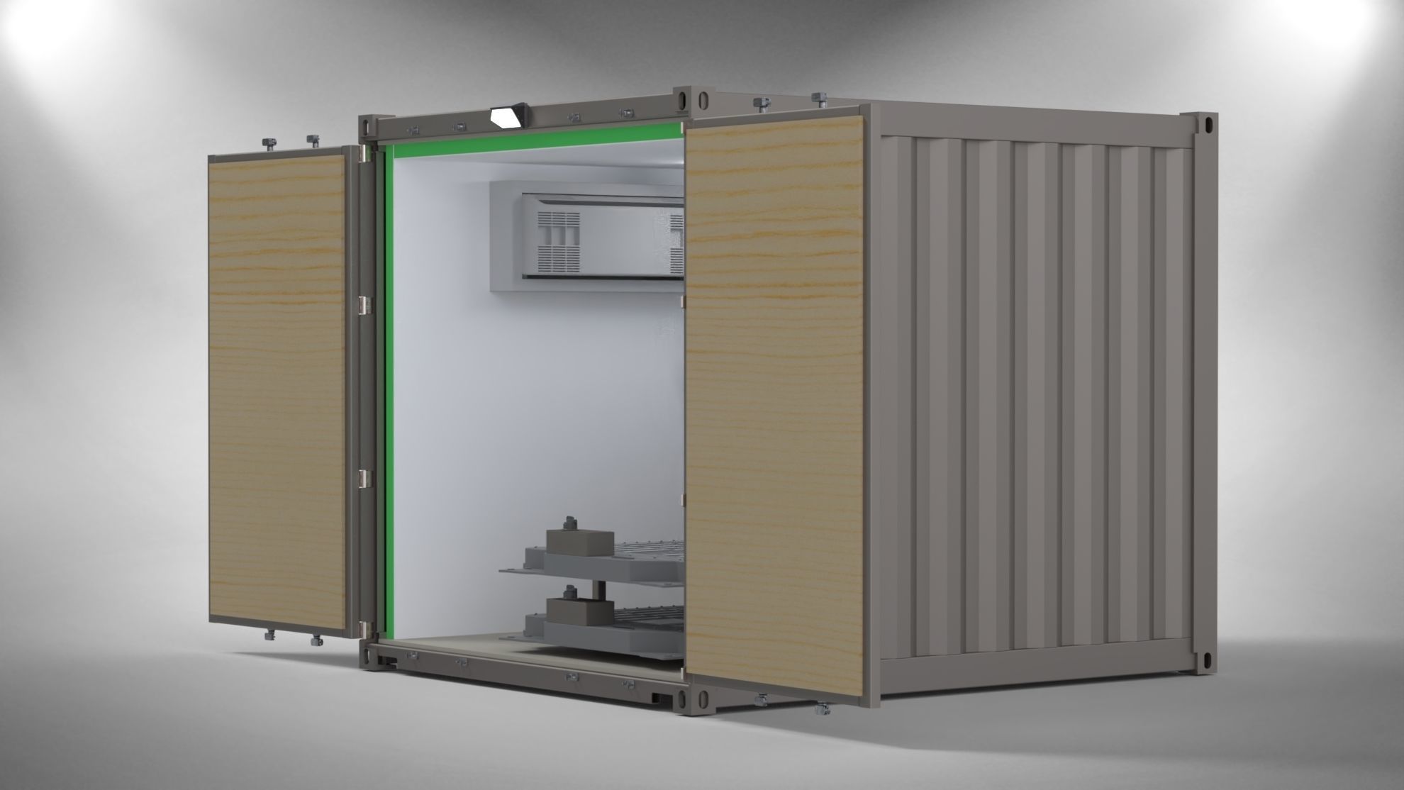Shipping Container 10 Foot  Free 3D model_2