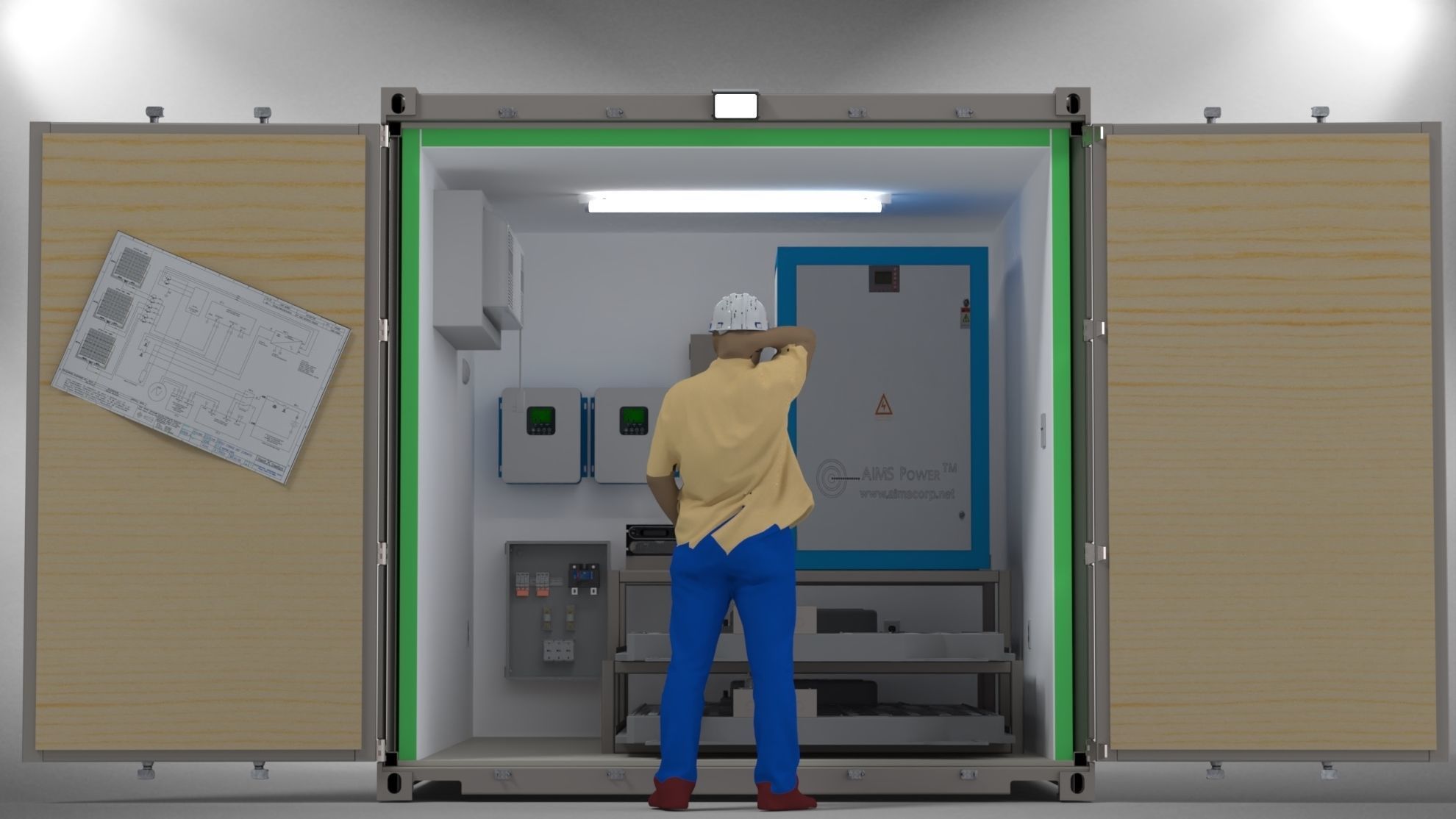 Shipping Container 10 Foot  Free 3D model_4