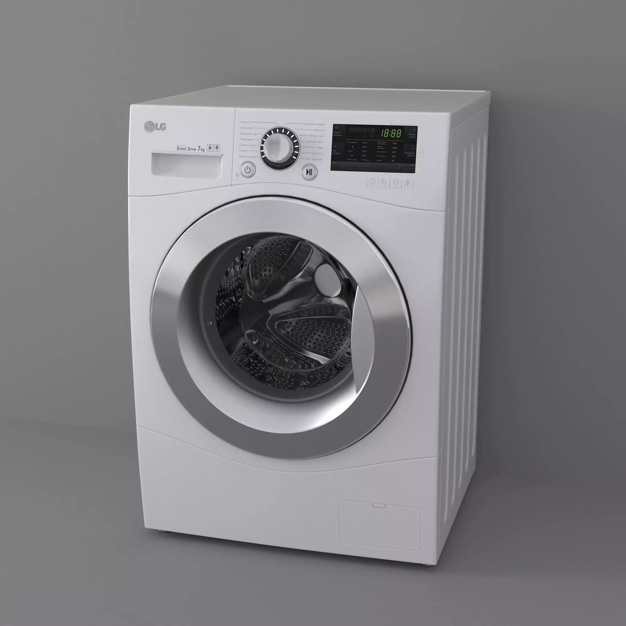 Washing Machine LG FH-2A8HDN2 version with depth 60 cm Free 3D model_0