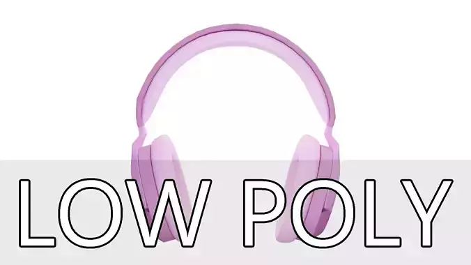 Headphones Low poly