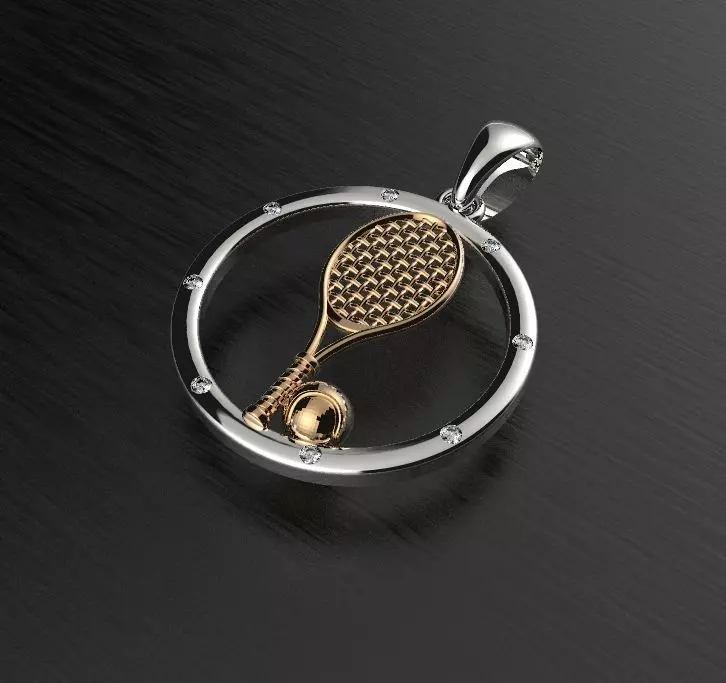 tennis racket 3D print model