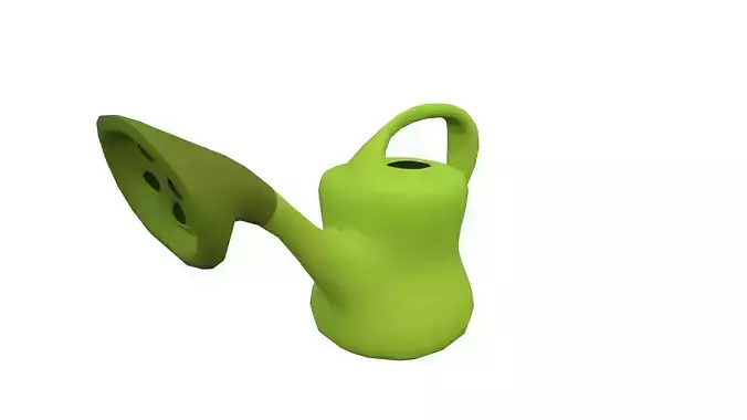 Flower Watering Can  Low-poly 3D model