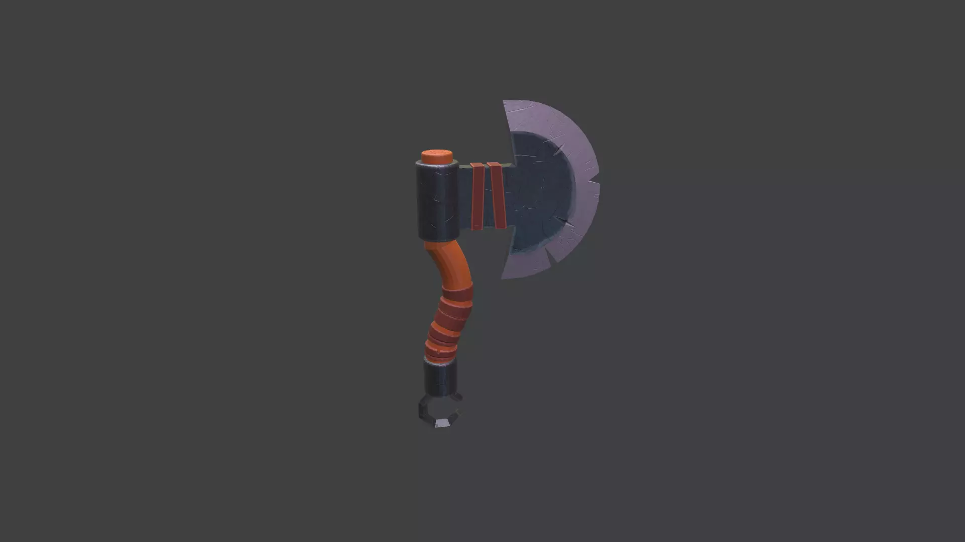 Stylized Axe Low-poly 3D model_0