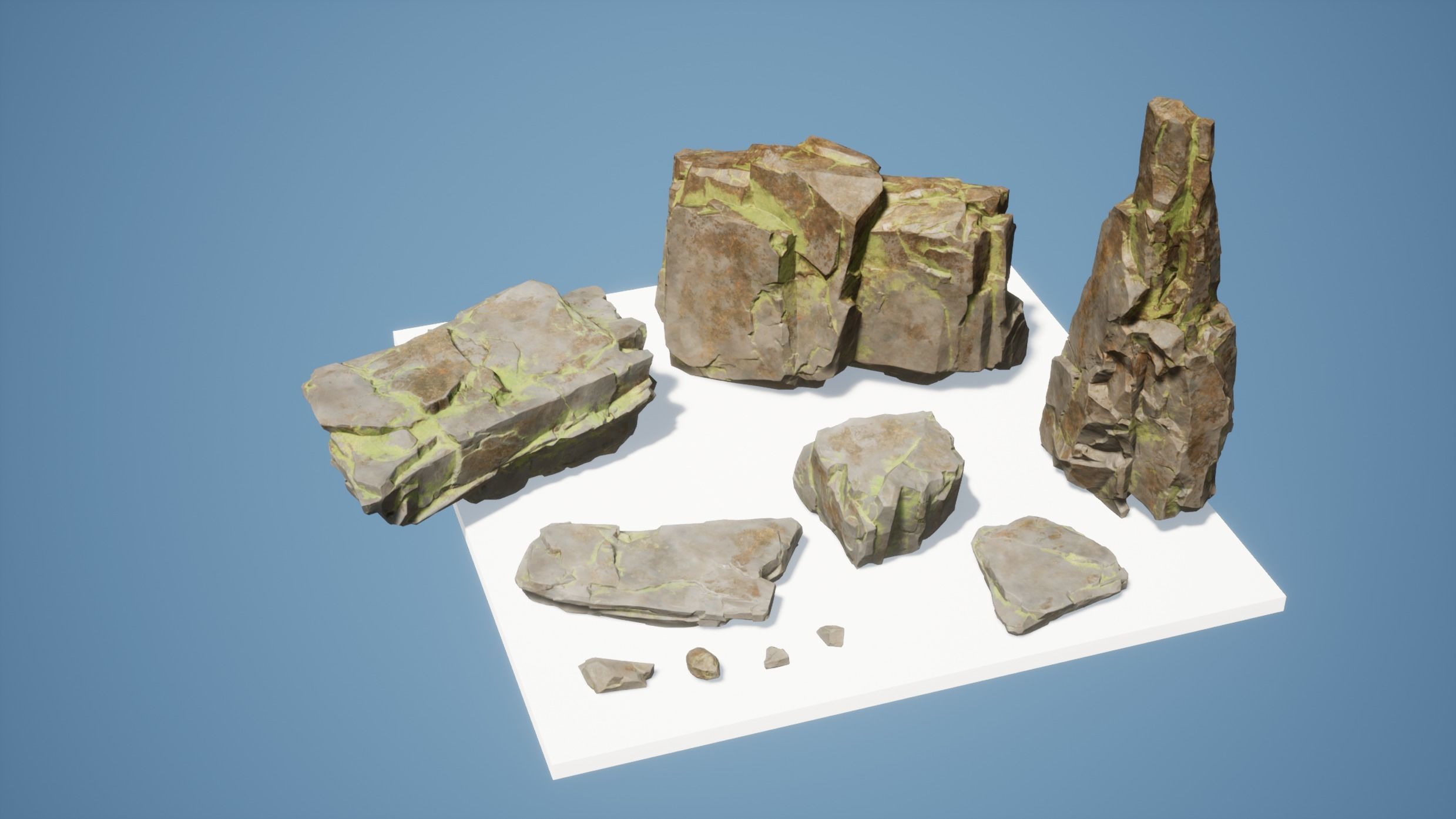Rocks Pack Low-poly 3D model_11