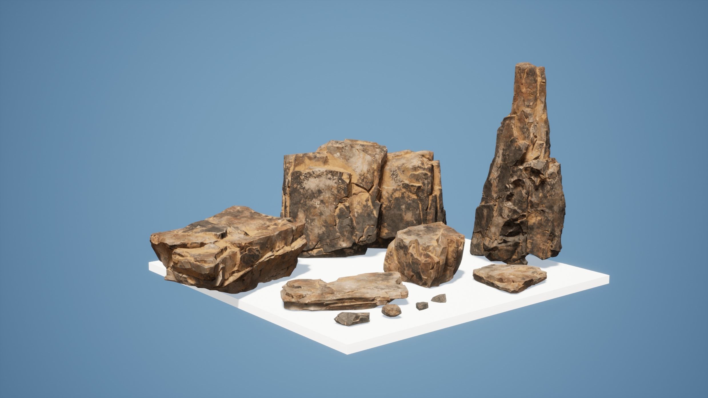 Rocks Pack Low-poly 3D model_13