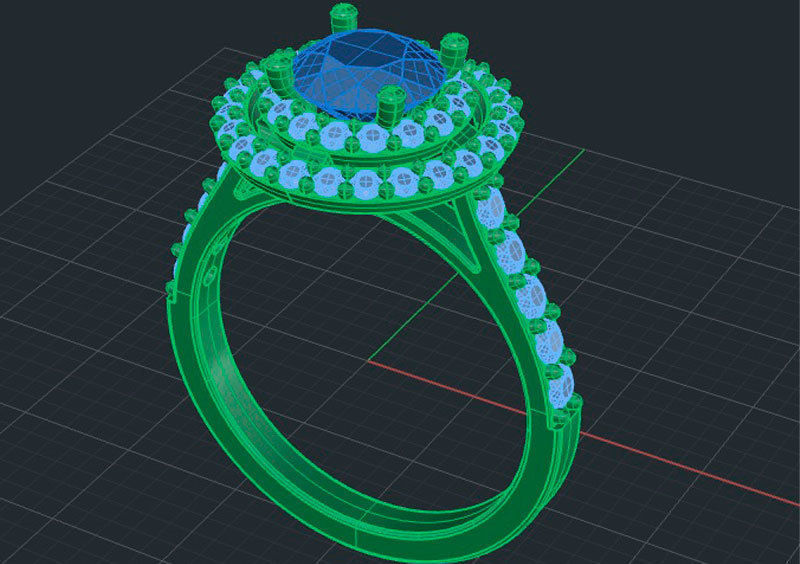 Emerald Ring1 3D print model_3