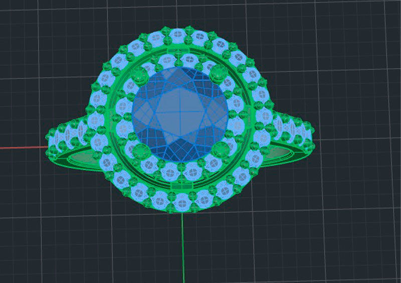 Emerald Ring1 3D print model_5