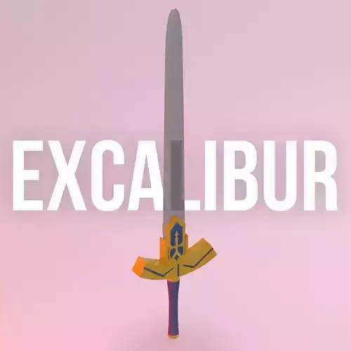 Excalibur Sword 3D model