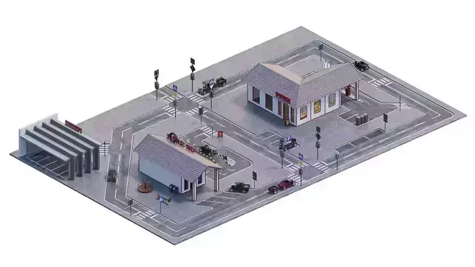 Playground city and pedal Cars