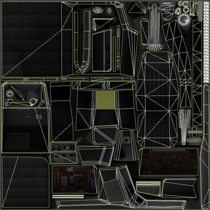 Peterbilt 362 tandem dump truck Low-poly 3D model_46