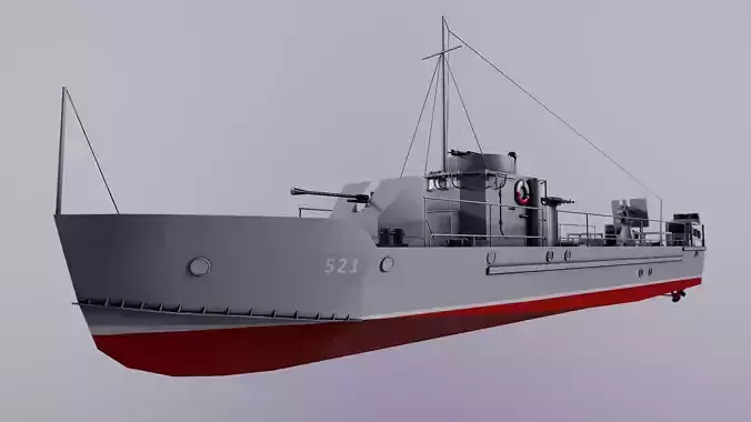 Project 194 - BMO type Low-poly 3D model