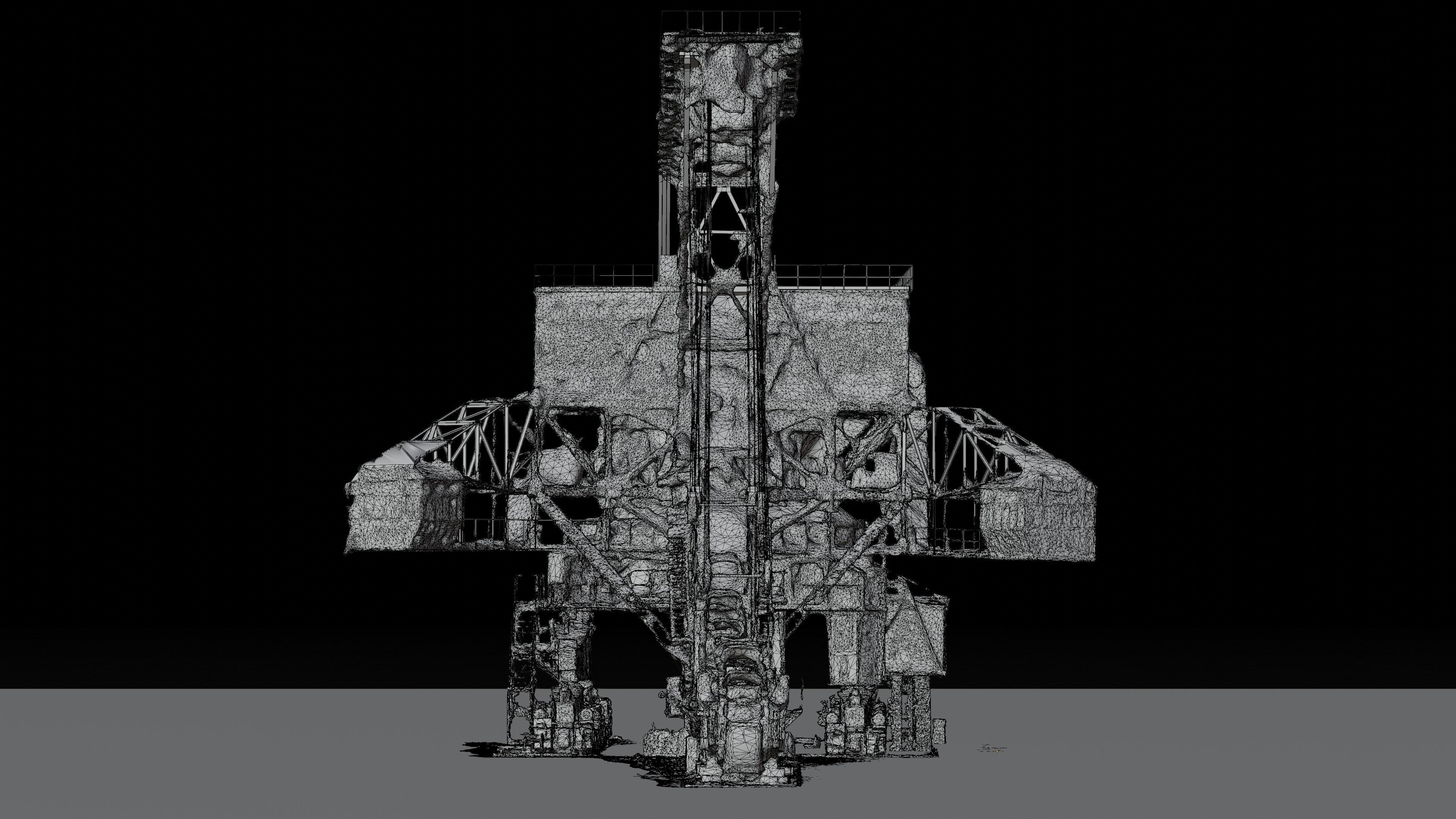 Gigantic Machine - Chain Bucket Dredger 3D model_11