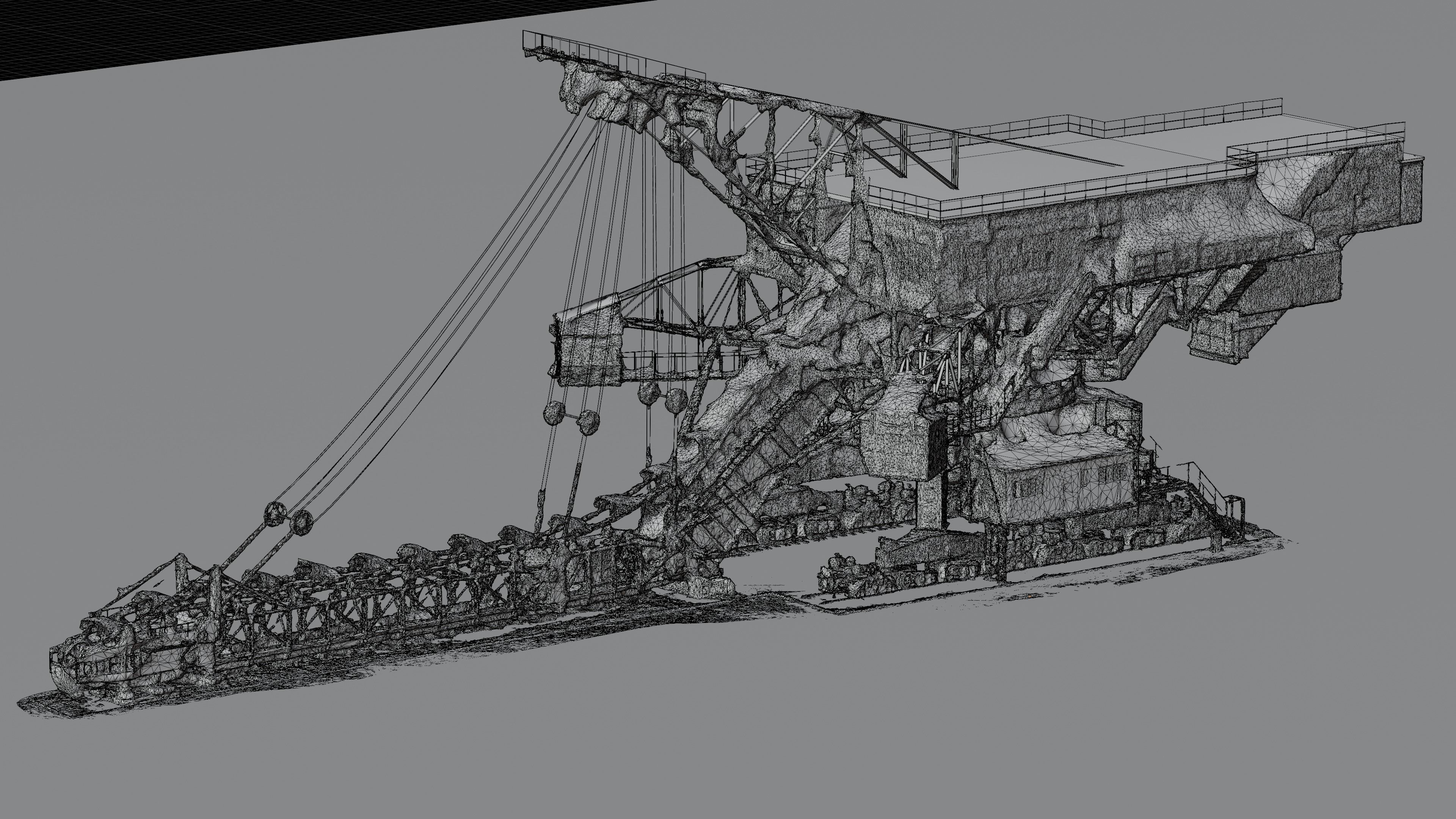 Gigantic Machine - Chain Bucket Dredger 3D model_12