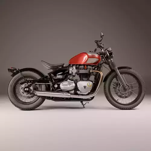 Triumph Bonneville Bobber 3D model 3D model