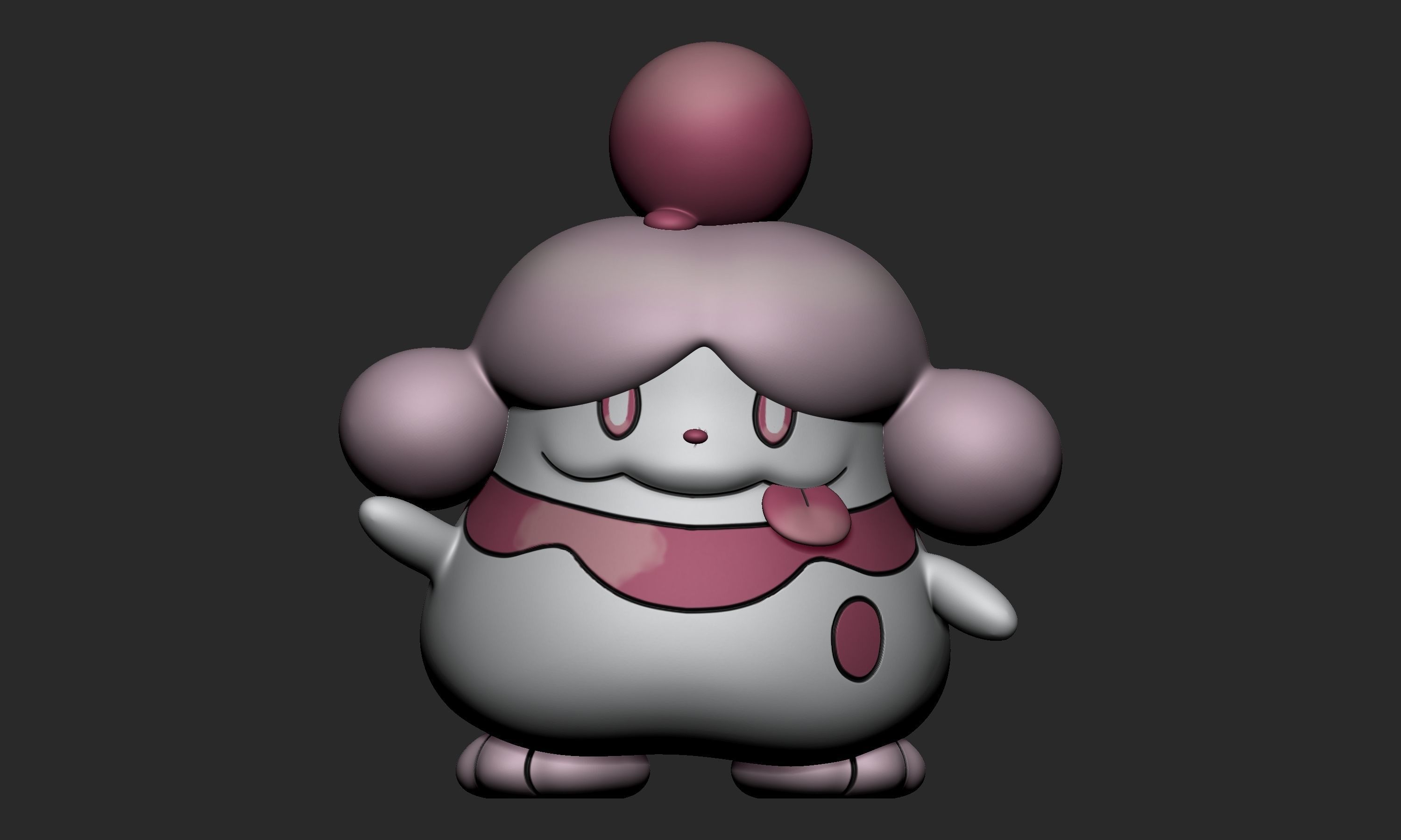 Pokemon - Slurpuff with 2 poses 3D print model_1