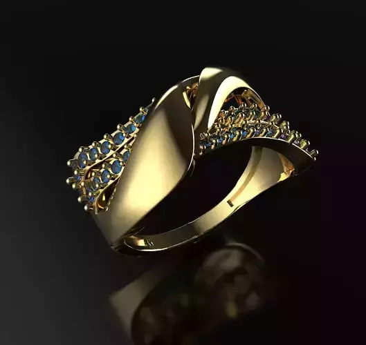 ring interlacing opposites 3D print model