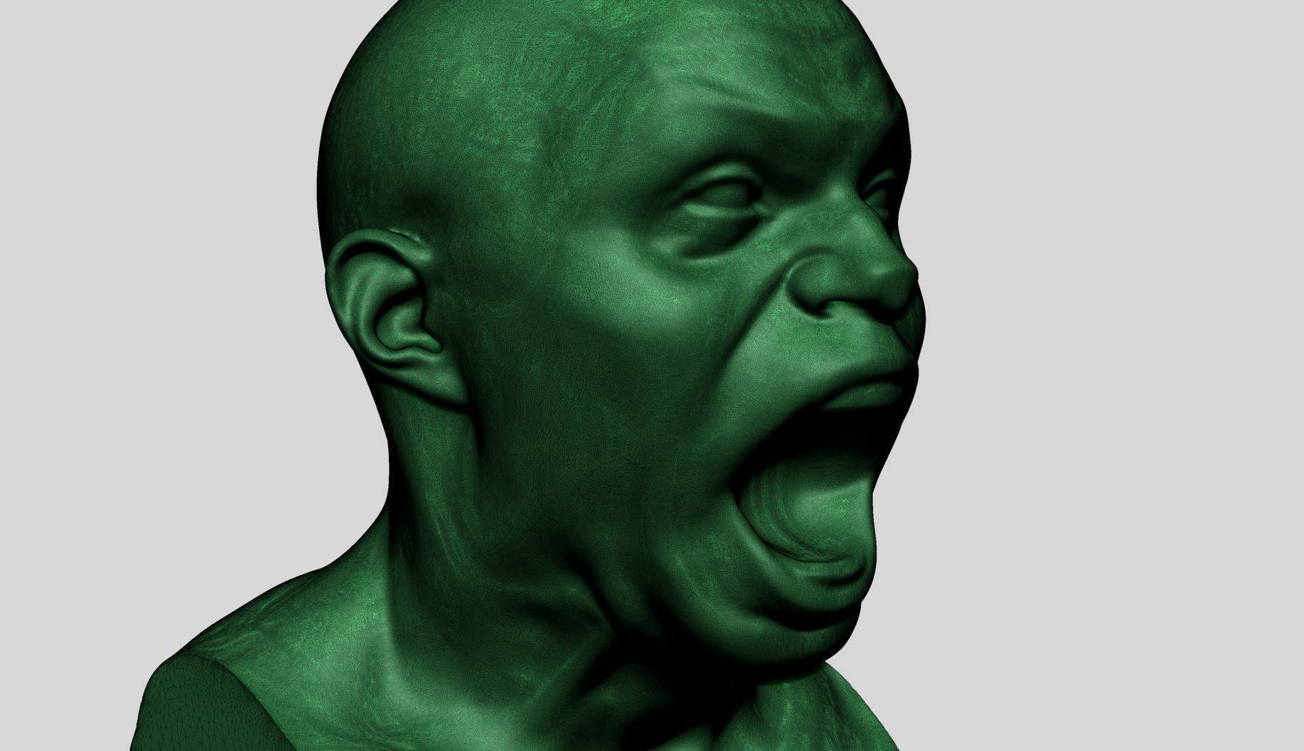 Male Head Printable A 3D print model_9