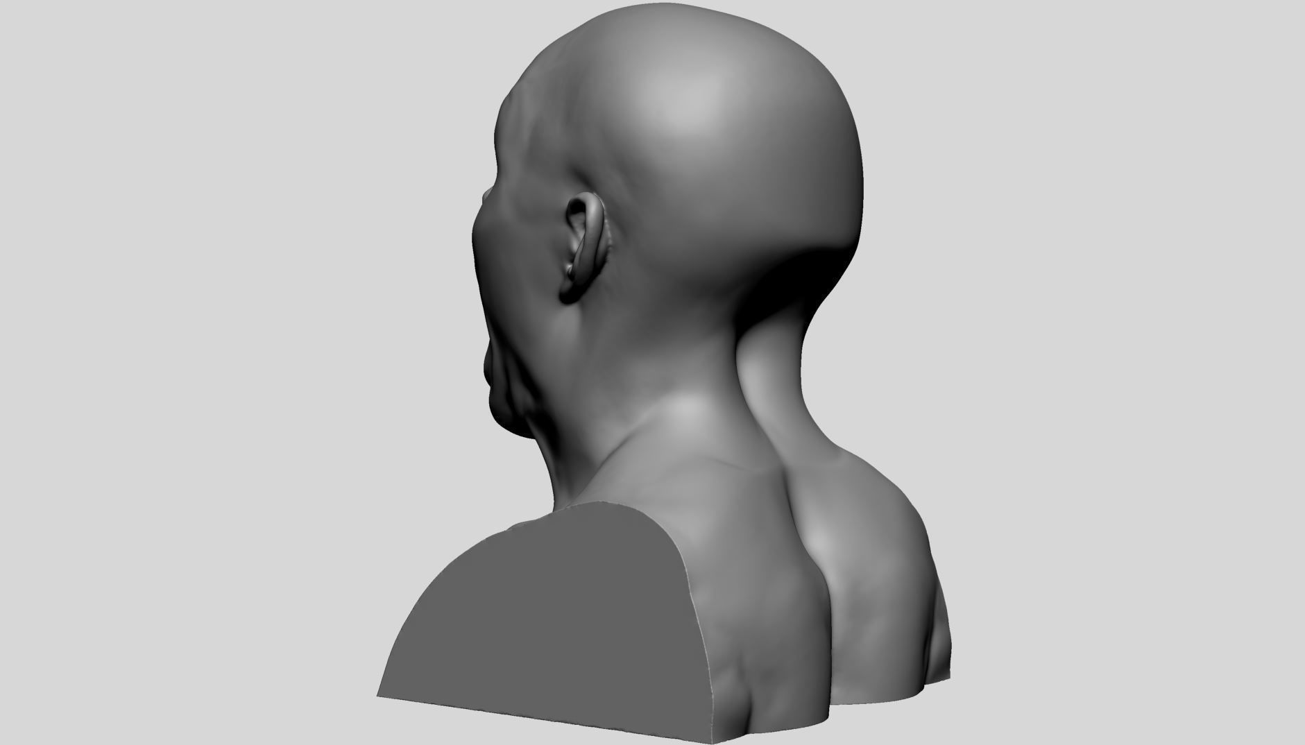 Male Head Printable A 3D print model_5