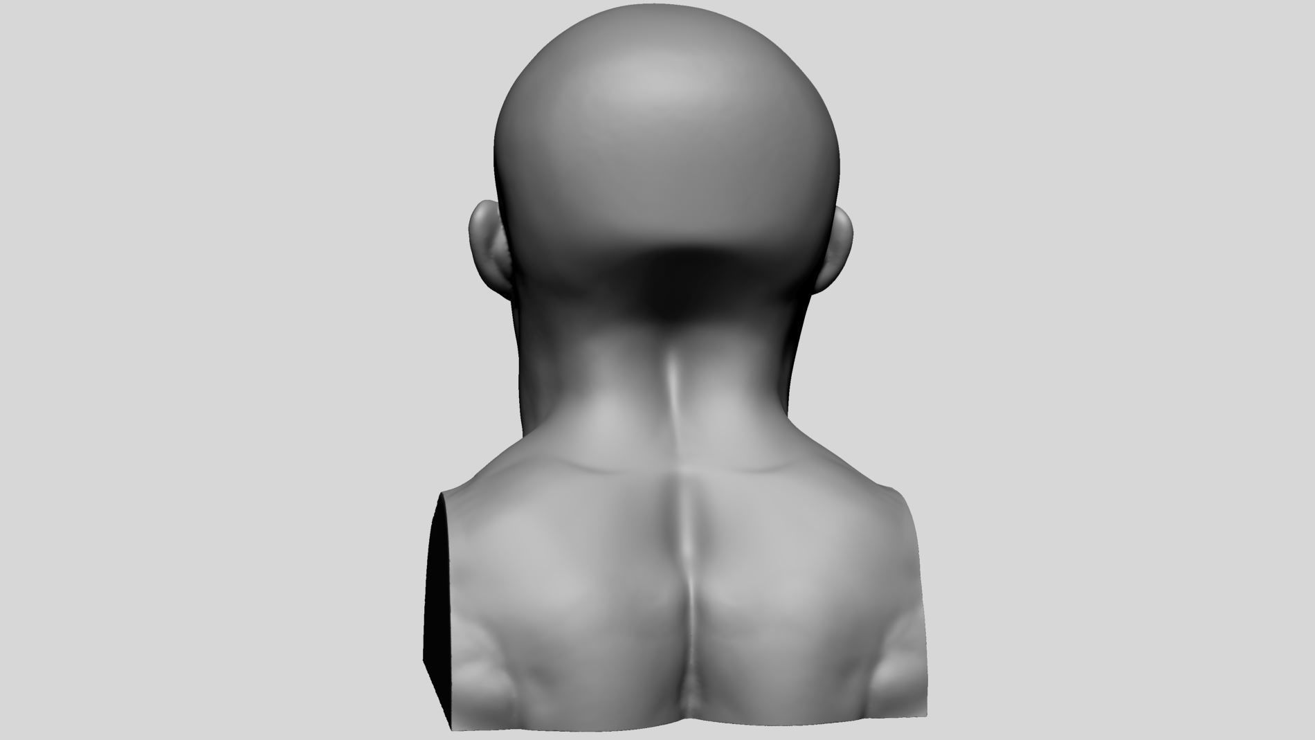 Male Head Printable A 3D print model_4
