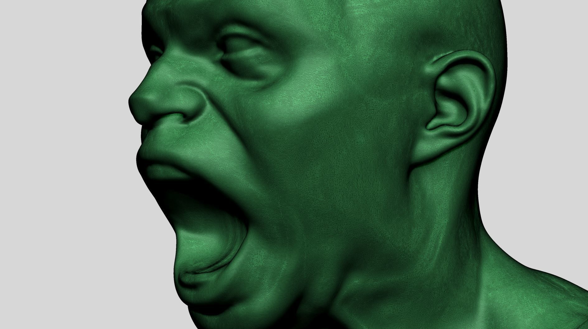 Male Head Printable A 3D print model_10